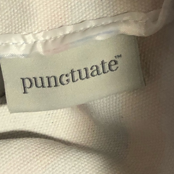 Punctuate Canvas Tote Beach Bag Stripes Anchors Primary Colors NICE - Picture 4 of 9
